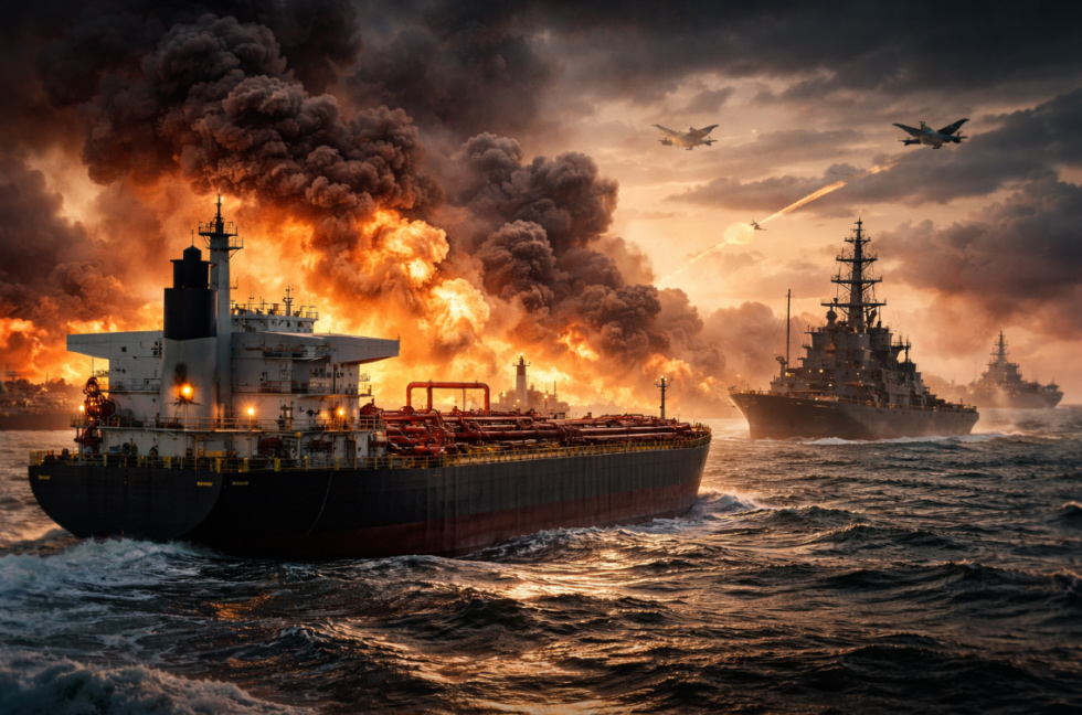 Petróleo cae mientras guerra amenaza suministro