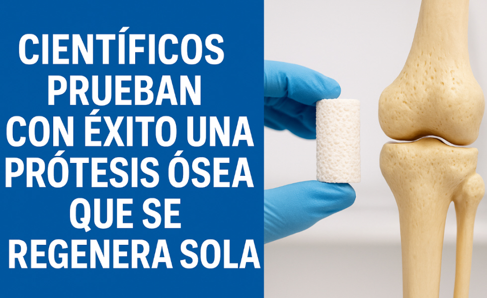 Científicos prueban con éxito una prótesis ósea que se regenera sola 