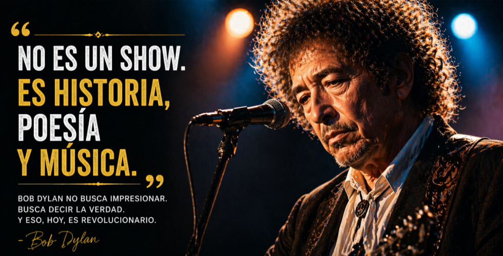 Bob Dylan no ofrece espectáculo, ofrece canciones y verdad