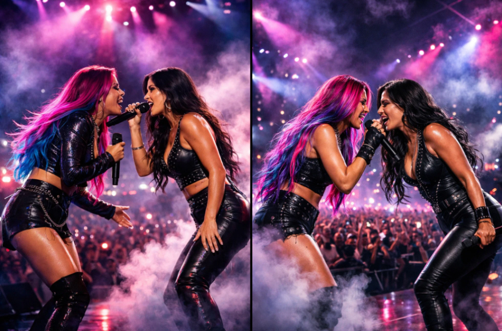 Karol G sorprende con Becky G en Coachella histórico